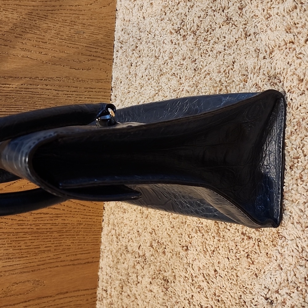 EUC Kate Spade Orchard Valley Sinclair Shoulder Bag Tote Croc Embossed Leather - Picture 2 of 8